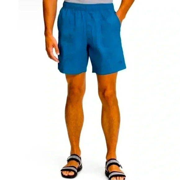 The North Face Shorts Men's Class V Pull String Banff Blue NWT Size Large Pocket - Picture 1 of 14